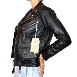 BRAND NEW Recycled leather jacket